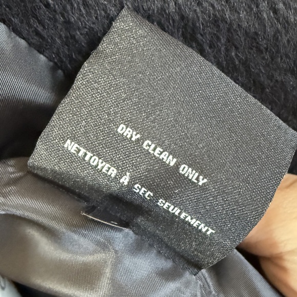 Cole Haan Wool Blend Black Pea Coat - Picture 10 of 10